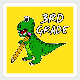 3rd Grade Dinosaur T-Rex Back To School 2022 Sticker